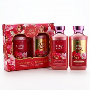 Подарочный набор URAL LAB Orchid neroli, гель для душа и пена для ванны 2x295 мл, FLORAL & BEAUTY by URAL LAB