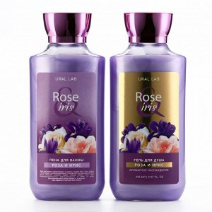 Подарочный набор URAL LAB Rose iris «8 марта», гель для душа и пена для ванны 2x295 мл, FLORAL &amp; BEAUTY