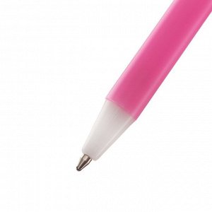 Ручка шариковая-прикол Calligrata "Барби", шар разноцветный