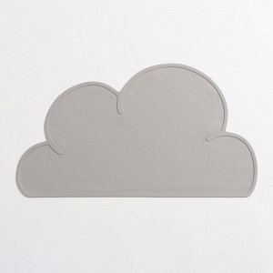 Пижон Коврик силиконовый под миску &quot;Облако&quot;, 48 х 27 см, серый