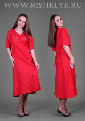 Платье льняное модель 36-10