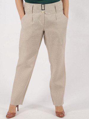 Женские льняные брюки с вышивкой мод.11-18
