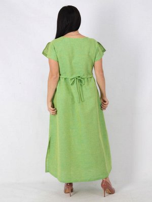 Льняное платье c вышивкой | одежда из льна фабрики Ришелье