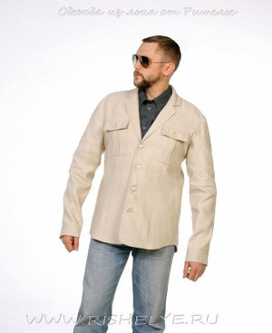 Льняной пиджак модель 28-13