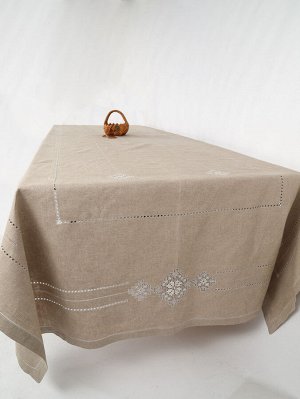 Льняная скатерть с салфетками | 140 х 350