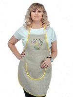 Женский фартук передник Анютины глазки
