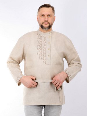 Косоворотка - мужская рубаха из льна модель 39-8