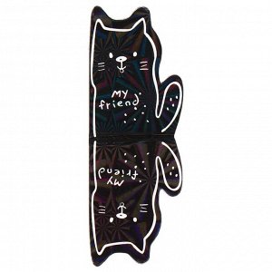 Набор магнитных закладкок для книг Calligrata 4 штуки, "Кошки", МИКС