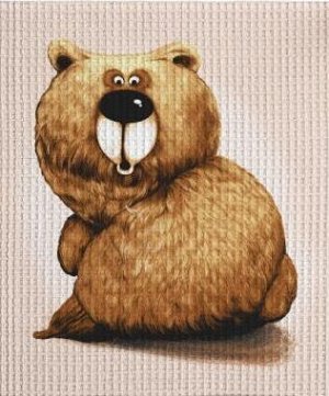 Кухонное полотенце вафельное"Сердечное поздравление" вид 2