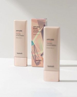 Тонирующий солнцезащитный крем с эффектом сияния Heimish Artless Glow Tinted Sunscreen SPF50+ PA+++