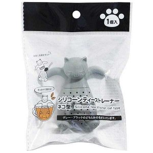 Daiso Силиконовое ситечко для чая в форме кошки.