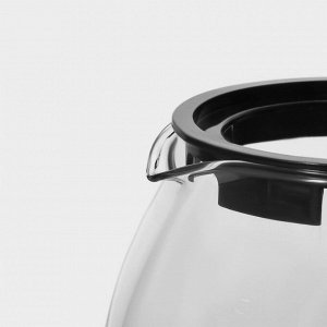 Чайник стеклянный заварочный Доляна «Иллюзия», 700 мл, с металлическим ситом