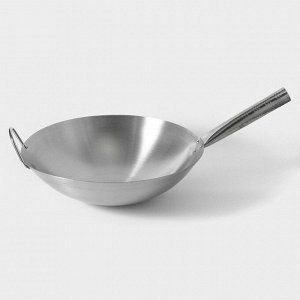 Сковорода-Wok из нержавеющей стали Hanna Knövell Chief, 6 л, d=36 см, с ручкой