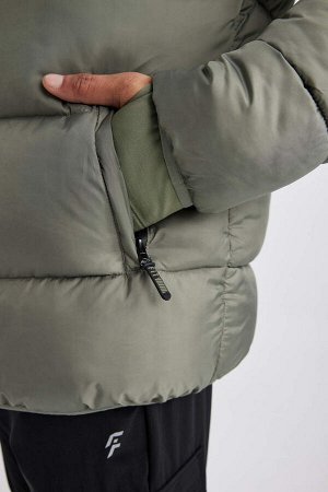 Водоотталкивающая куртка-пуховик оверсайз DeFactoFit