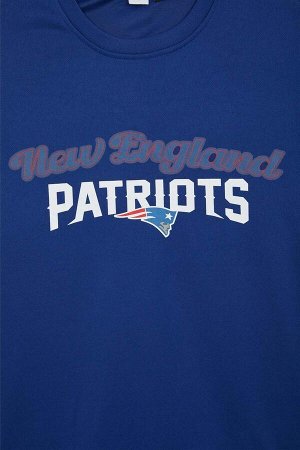 DeFactoFit Футболка стандартного кроя с круглым вырезом и короткими рукавами NFL New England Patriots