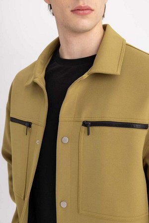 DEFACTO Куртка-поло с воротником-поло Relax Fit Пальто