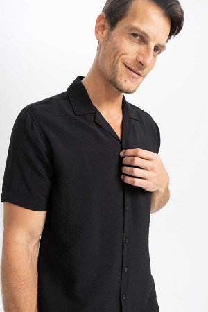 Рубашка с короткими рукавами и воротником-поло Modern Fit Airobin