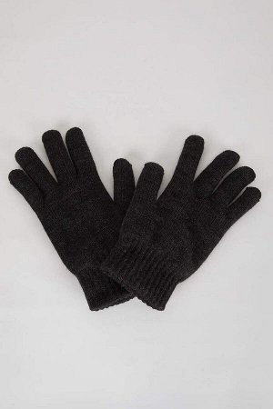 Мужские базовые трикотажные перчатки