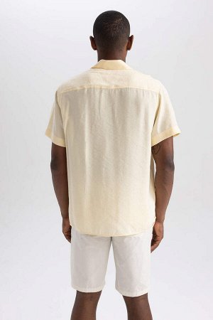 DEFACTO Рубашка из поплина с короткими рукавами Relax Fit