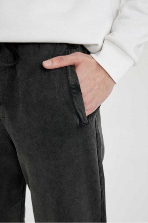 Фланелевые спортивные штаны стандартного кроя с карманами