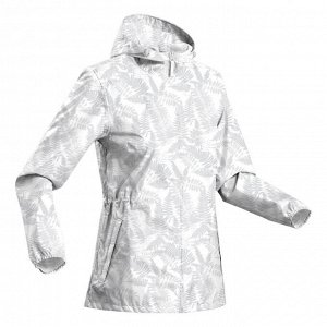 Куртка-дождевик женская белая Quechua 300