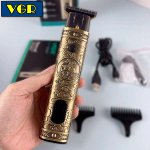 Профессиональный Триммер для стрижки волос, бороды и усов VGR-917 аккумуляторный, LED дисплей