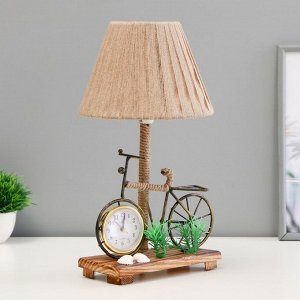 Настольная лампа с часами «Велосипед» Е14 15 Вт 19x18x35 см