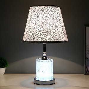 Настольная лампа с подсветкой «Элоиза» Е27 40 Вт хром 25x25x41 см