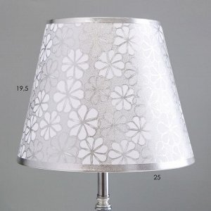 Настольная лампа с подсветкой "Элоиза" Е27 40Вт хром 25х25х41 см