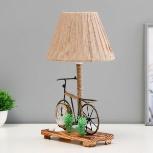 Настольная лампа с часами «Велосипед» Е14 15 Вт 19x18x35 см