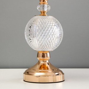 Настольная лампа с подсветкой "Никс" Е27 40Вт золото 25х25х42 см