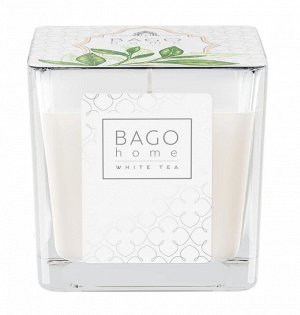 Свеча ароматическая в стекле Белый чай 88 г, BAGO home BGT0202