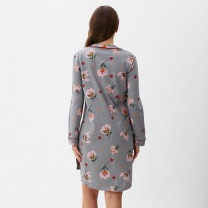 Платье-рубашка женское KAFTAN "Цветы" размер