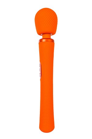 Вибромассажер Fun Factory VIM VIBRATING WAND, силикон, оранжевый, 31,3 см