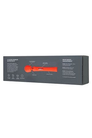 Вибромассажер Fun Factory VIM VIBRATING WAND, силикон, оранжевый, 31,3 см