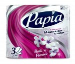 Туалетная бумага PAPIA 3сл 4рул Баллийский цветок