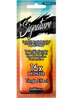 Крем д/солярия на основе алоэ “Signature” Tingle эфф,16х bronzer (масла апельсина и сл. миндаля), 15мл