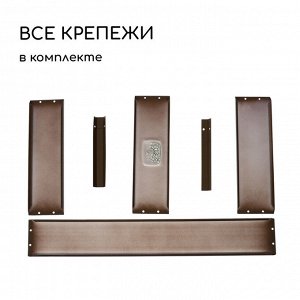 Клумба оцинкованная «Трапеция», d = 100 см, h=15 см, коричневая, Greengo