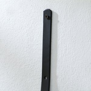 Кронштейн для кашпо кованый, 28 см, металл, чёрный