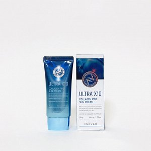 Солнцезащитный крем с коллагеном Enough Ultra X10 Collagen Sun Cream Spf50+ Pa++++ 50мл