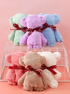 Подарочный мишка-полотенце на 8 марта, цвета в ассортименте