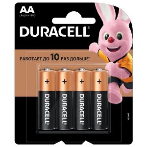 Батарейки щелочные (алкалиновые) ААA, 1,5В, 4шт (пальчиковые)