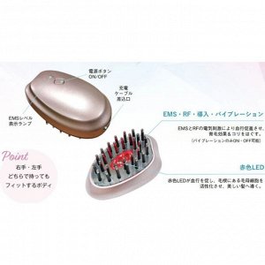 CBS Denki Brush - удобная расческа с микротоками для массажа кожи головы