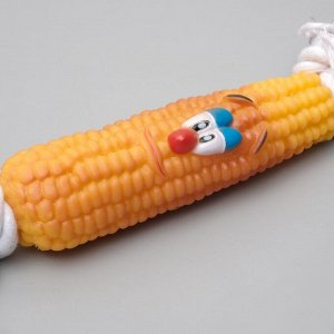 Игрушка на канате "Кукуруза" для собак, 30 см (кукуруза 14 см)   3122054