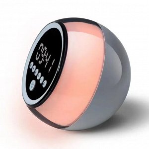 Будильник-Часы ночник Беспроводная портативная колонка-радио LIGHT BOOM Bluetooth с RGB подсветкой