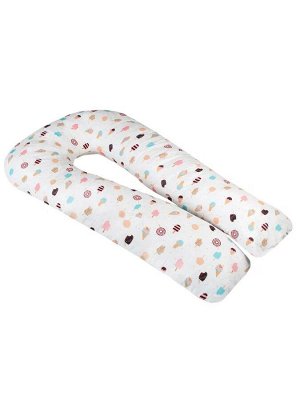 Подушка для беременных AmaroBaby U-образная 340х35 (ЭСКИМО), белый