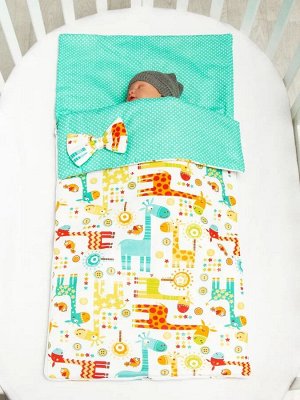 Спальный мешок детский AmaroBaby Magic Sleep Жирафики