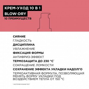 Loreal Professionnel Serie Expert Blow-dry Термозащитный крем c эффектом "запоминания" формы укладки, 150 мл, Лореаль Про