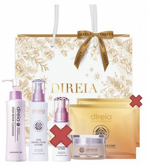 DIREIA Winter Set (Cleansing, Lotion, Cream, Mask) Набор: Очищающий гель150мл, лосьон 120мл, крем30мл, маска 1шт. (4предмета) + подарочный пакет