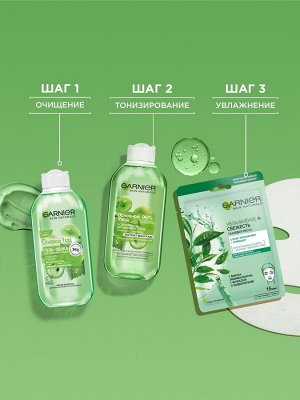 Garnier Гель-пенка для лица "Основной уход, Экстракт винограда", очищающий, для нормальной и смешанной кожи, 200 мл, Гарньер